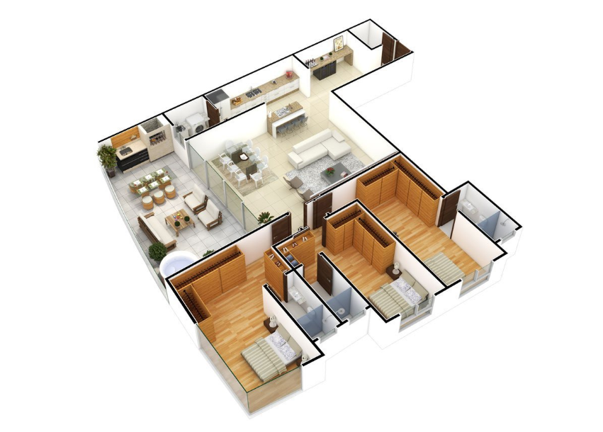 3D Floor Plan image