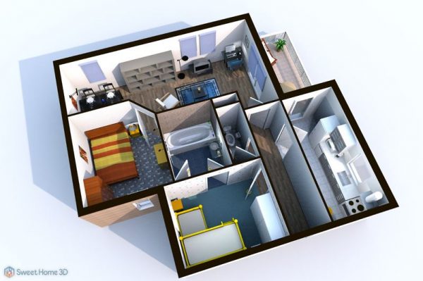 Floor plan software SweetHome 3D