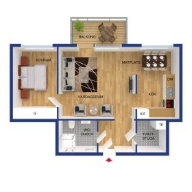 real estate 3D floor plan