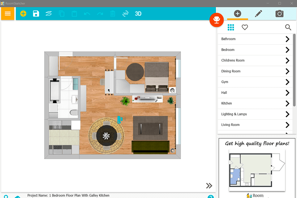  RoomSketcher floor plan software